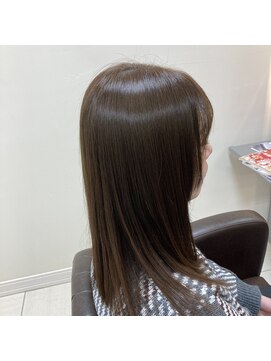 アールモンドヘア新世界 ♯アッシュグレイ♯酸熱トリートメント