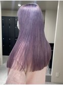 5746ラベンダーパープルハイトーンカラーオンブレレイヤーロング