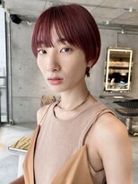 スクリーン(SCREEN)&nbsp;マッシュショート /艶カラー /チェリーブラウン/神戸/三宮