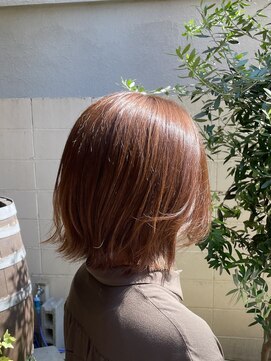 ココカラヘアー ニコ(cococara hair nico) 明るめベージュ/外ハネカット/オイルカラー