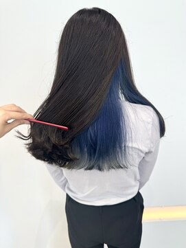 ハノン(Hanon) インナーカラー × ブルー