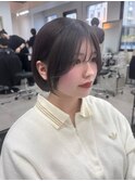 韓国風ボブ 顔まわりレイヤー ベージュカラー 髪質改善 韓国風