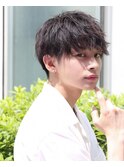 緩ツイストスパイラル×刈り上げマッシュ