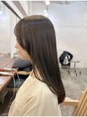 ★美髪ロングレイヤー/オリーブアッシュベージュ/似合わせカット