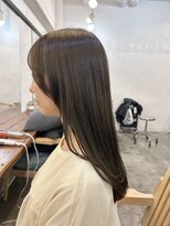 ファルベ(Farbe)&nbsp;美髪ロングレイヤー/オリーブアッシュベージュ/似合わせカット