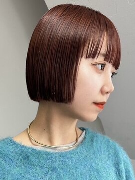 シェノン 心斎橋(CHAINON) ボブ/ミニボブ/切りっぱなしボブ/ワンレン/オレンジブラウン