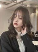 くびれ アプリコットオレンジ 夏のヘアアレンジハイライトカラー