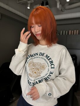 シーンヨコハマ 横浜店(SCENE yokohama) レイヤーボブ / ブラッドオレンジ