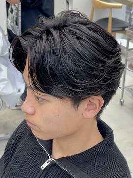 フィフス 天神大名(fifth) 福岡天神メンズフェザーパーマフェザーショートスパイラルパーマ