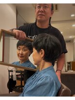 ヘアーサロンテン モトアザブ(hair salon Ten motoazabu)&nbsp;ショートヘア/暗めカラー/グランマッシュ/麻布十番