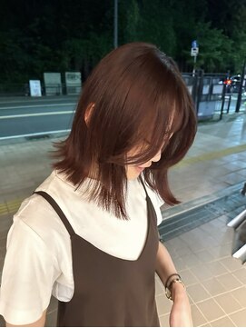 オーク 溝の口(OAK) ピンク×ミディアムボブ