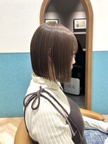 ロンド レグリーズ 立川(Lond leglise) ミニボブレイヤー/レイヤーカット/ダークアッシュ/顔周り/立川