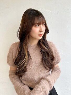 マリアバイアフロート(Maria by AFLOAT) 〈藤間〉インナーエクステ/ポイントカラー/韓国ヘア