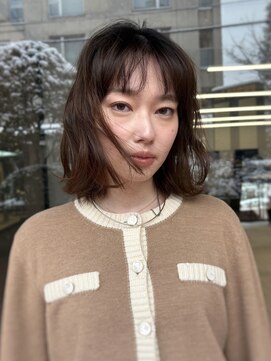 ノラ ヘアーサロン(NORA HAIR SALON) チョコレートブラウンマロンベージュブリーチなしカラー