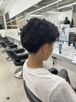 テンション(tension)&nbsp;メンズフェザーパーマテーパーフェード札幌駅大通駅バスセンター
