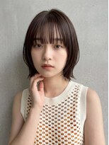 プレイス(PLACE)&nbsp;外ハネボブ×ダークグレージュ