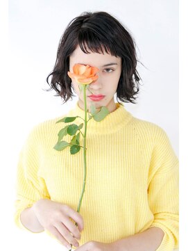 ロジェ(loje) ＊LOJE＊ 暗髪でもお洒落女子。ウェット外はねボブ。