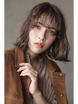 ソイ コンク 下北沢(soi conc) スモーキーベージュ×カールボブ 【下北沢ELICA】