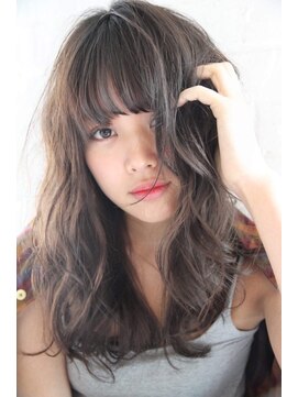 チョビー 銀座(chobii) 透明感グレージュ ゆるふわデジタルパーマ 小顔レイヤー 高柳