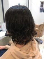ヘアーアンドメイク アムール(hair&make Amour)&nbsp;ミディアムボブにふんわりパーマ