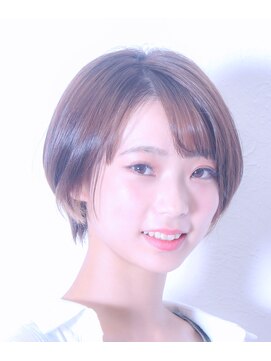 カノア(CANNOA.) 【CANNOA.】大人可愛い小顔ひし形ハンサムショートボブ前下がり