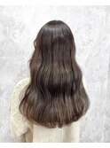 オリーブベージュカラー×ゆるふわウェーブ