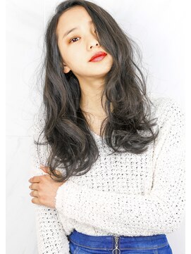 ラミ(L'ami) ☆グレージュ＆ダメージレスパーマ☆外国人風ひし形シルエット☆