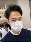 【メンズ】ツイストスパイラルパーマ/ツーブロック