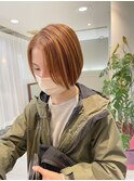 ショートのハイライトオレンジ
