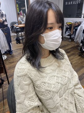 テーラ 船橋店(TELA) チラ見え♪グレーホワイトイヤリングカラー