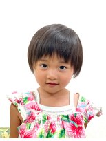黄ぐまくん美容室 お子様カット キッズ ショートボブ