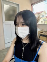 キュオンシア(CUEON. ciea)&nbsp;切りっぱなしロブ×グレージュ