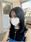 切りっぱなしロブ×グレージュ