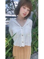 トゥーリ 筑紫野店(tuuli)&nbsp;大人かわいい前髪◆マチルダボブ◆ピンクベージュ◆髪質改善◆