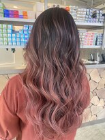 ファンド 千葉(fand)&nbsp;バレイヤージュ/エアタッチ/ピンクカラー/千葉/MANAMI