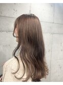 ブリーチ無し透け感カラー