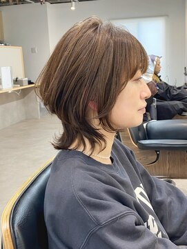 トト 船橋店(toto.) 黒髪/グレーベージュ/レイヤーロング/前髪パーマ[西船橋/津田沼]