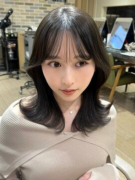 アフロート ディル(AFLOAT D'L) 表参道アフロート張替　セミミディアム　シースルーバング