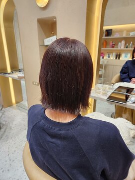 プアメリア 名古屋(Puamelia) 名駅 栄 名古屋駅 ブリーチなしダブルカラー ボブ インナー