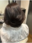 ふんわりミディボブ
