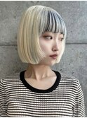 ミルクティーベージュダブルカラーケアブリーチインナーカラー　