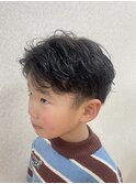 キッズツーブロカット&パーマ