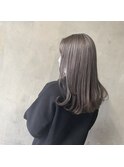 ブリーチカラー シルバー×ベージュ