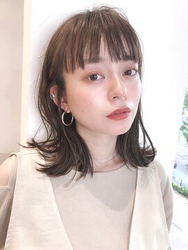 セイドット リー(Say. Ree) say.イメチェン外ハネボブ美髪ワイドバングミディアムレイヤー