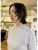 ハイジア(hygea) 20代30代40代☆くすみベージュ☆レイヤーボブミディアムレイヤー