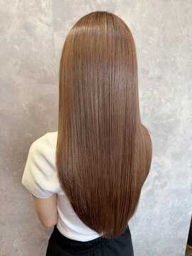 ザ ラブズ ラフズ ヘアー 本店(the loves laughs hair) ヘーゼルベージュ/ロングストレート/髪質改善