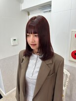 シエル フクオカ(CIEL FUKUOKA)&nbsp;ワインレッド×顔周りレイヤー