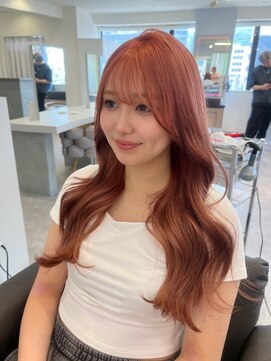 エルサザリープ 三宮(Elsa the leap) アプリコットオレンジ／ピーチオレンジ／韓国巻き