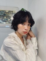 ヒュージ 三軒茶屋(huge)&nbsp;レイヤーボブ/ミニボブ/ニュアンスパーマ/顔周りカット/20代30代