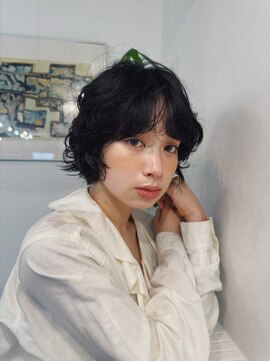 ヒュージ 三軒茶屋(huge) レイヤーボブ/ミニボブ/ニュアンスパーマ/顔周りカット/20代30代